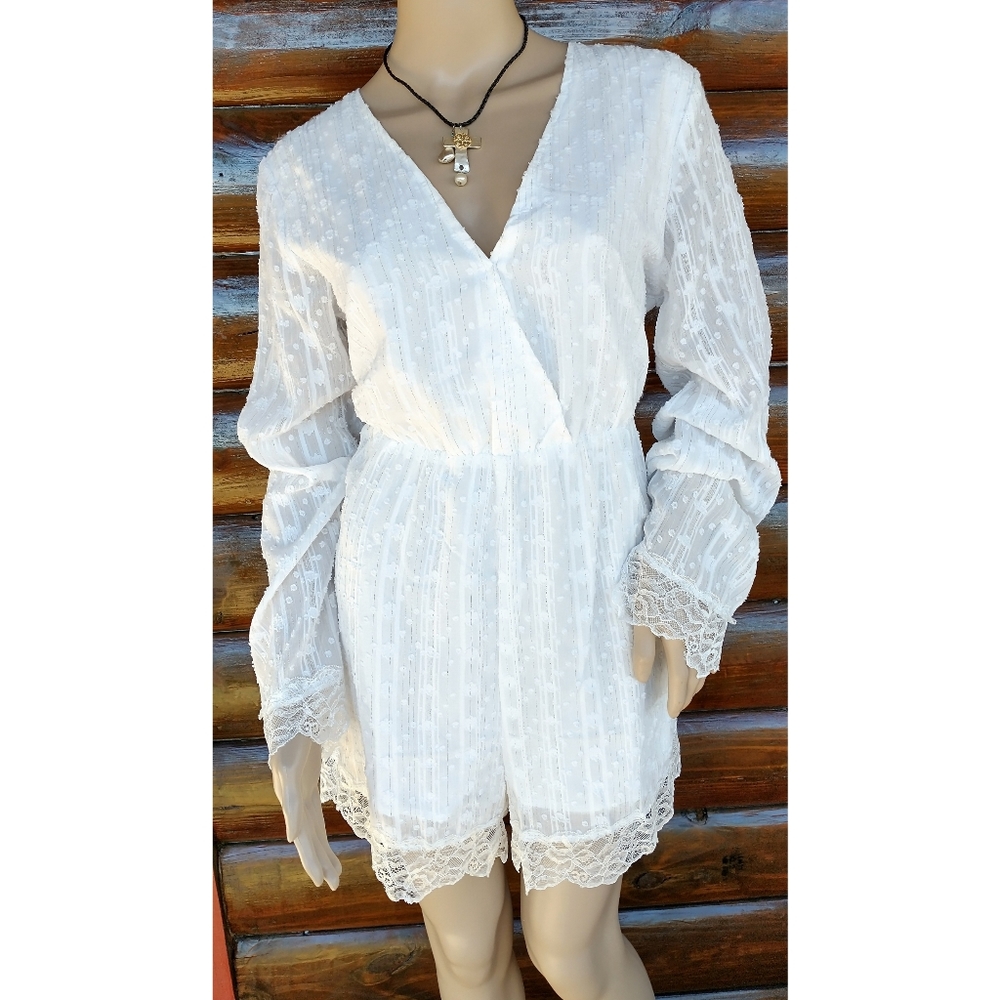 Shein Long Sleeve Romper Size L